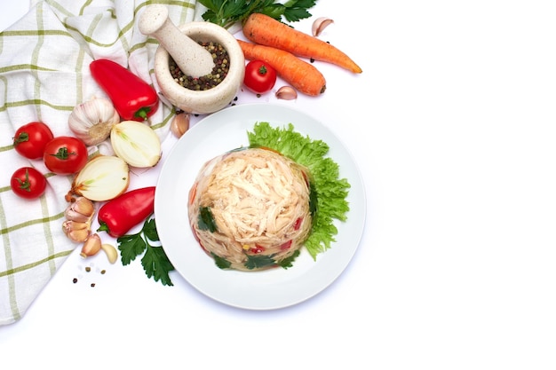 Talerz domowego dania